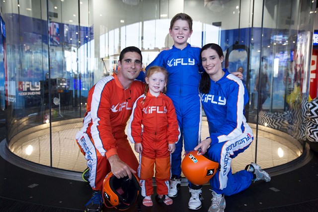 A family group at iFLY