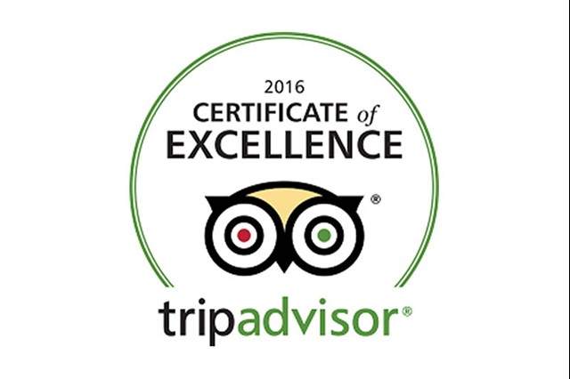 TripAdvisor Certificate of Excellence 2016